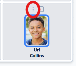 Student card with the three-dot menu button visible