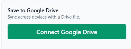 Connect Google Drive confirmation